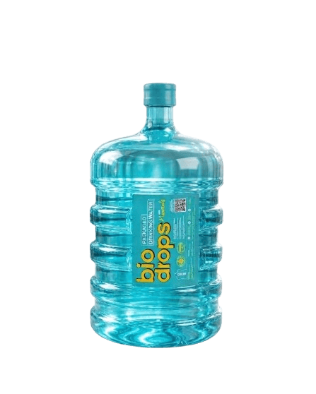 BIODROPS 20L Premium Mineral Water Jar with BQMS Pure Lock Seal in Kerala